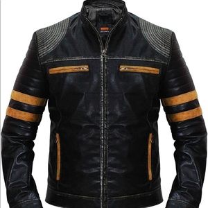 Distressed Motorcycle Jacket